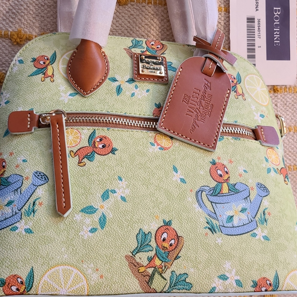 Disney Dooney Epcot Flower & Garden Festival 2022 Orange Bird Satchel Bag